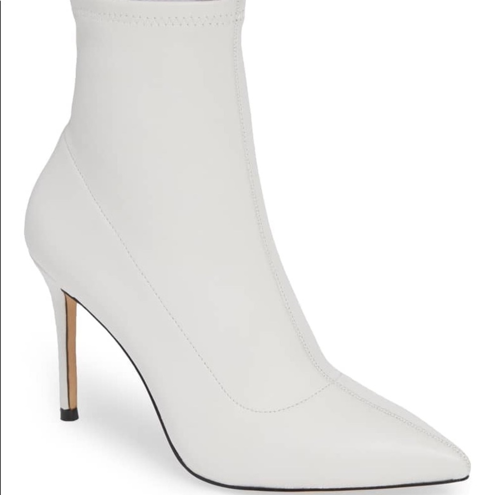 Something Navy x Nordstrom White Sock Booties